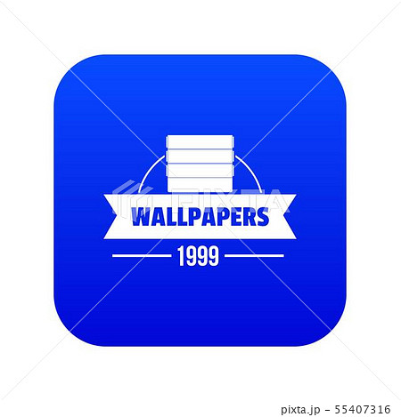 Wallpaper icon blue vector 55407316