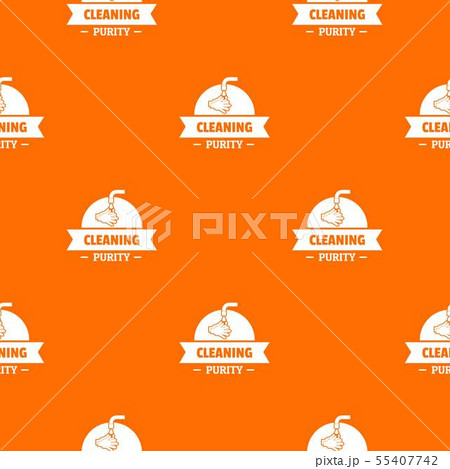 Cleaning purity pattern vector orange 55407742