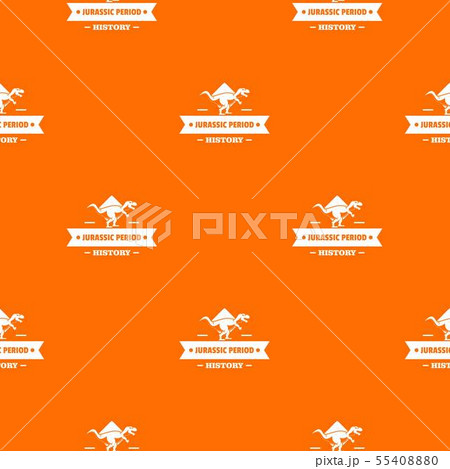 Jurassic history pattern vector orange Jurassic history pattern vector orange 55408880