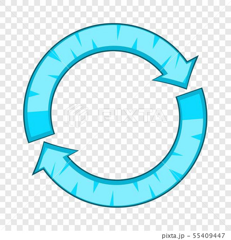 Refresh icon, cartoon style 55409447
