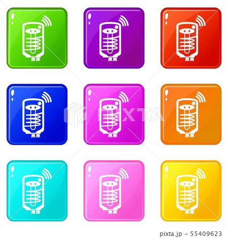 Boiler icons set 9 color collection 55409623
