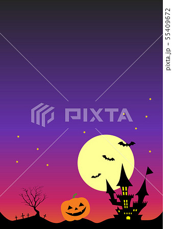 ハロウィン素材 55409672