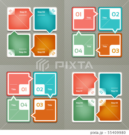Collection of Infographic Templates for Business.  55409980