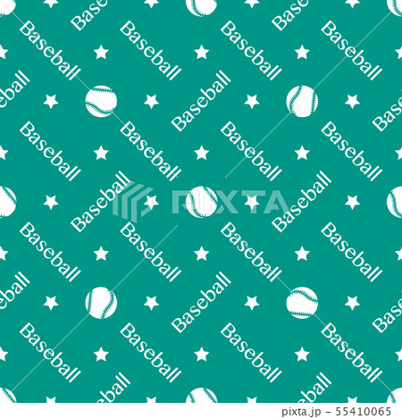 Vector sports seamless pattern with baseball balls 55410065