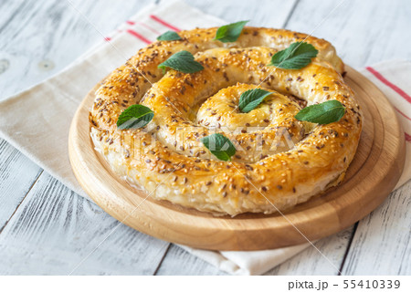 Phyllo pie stuffed with feta 55410339