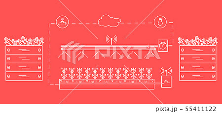 Smart farm and agriculture New technologies. 55411122