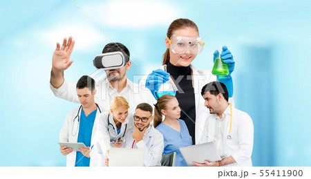 Medical and healthcare doctor people group. Medical and healthcare doctor people group. 55411900