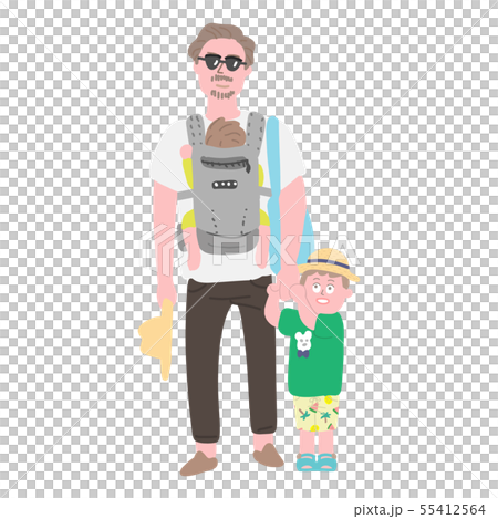 Go out with parents and children 55412564