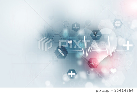 Medicine absctract ecg background 55414264