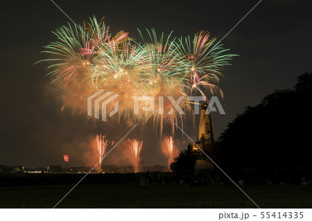 19年さいたま市花火大会 大和田公園 05の写真素材