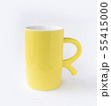 Yellow mug empty blank isolate on white background 55415000
