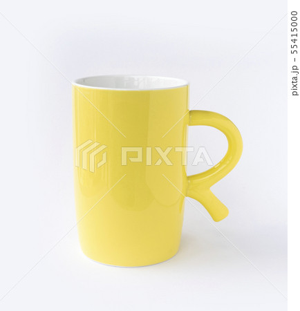 Yellow mug empty blank isolate on white background Yellow mug empty blank isolate on white background 55415000