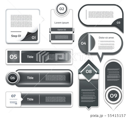 Modern infographics options banner. 55415157