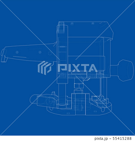 Outline milling machine. Vector 55415288