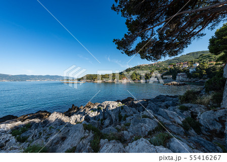 Fiascherino Beach - Gulf of La Spezia Italy 55416267