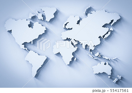 white world map 55417561