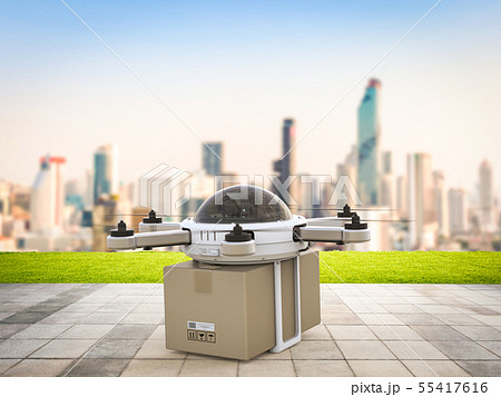 delivery drone in city delivery drone in city 55417616