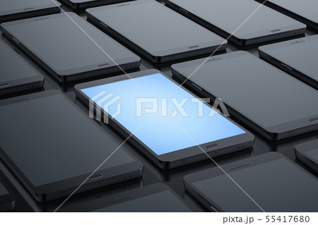 blank blue screen mobile phone blank blue screen mobile phone 55417680