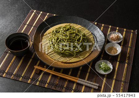 新そば Newly made raw soba Japanese foods 新そば Newly made raw soba Japanese foods 55417943