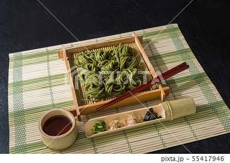 新そば Newly made raw soba Japanese foods 新そば Newly made raw soba Japanese foods 55417946
