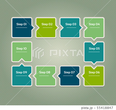 Vector progress background. Template for diagramのイラスト素材 [55418847] - PIXTA