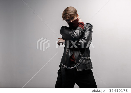 Fashionable stylish young man Fashionable stylish young man 55419178