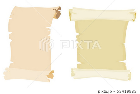 parchment collection cartoon style drawing vector 55419935