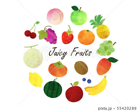 水彩 フルーツ 果物のイラスト素材のイラスト素材 5542