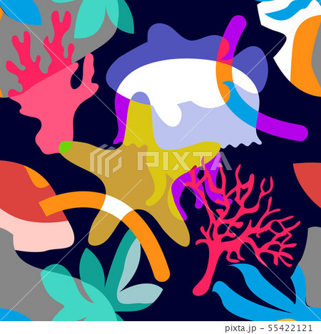 Tropical ocean painting. Tropical ocean painting. 55422121