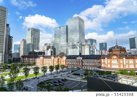 【東京都】東京駅　駅前風景 55425508