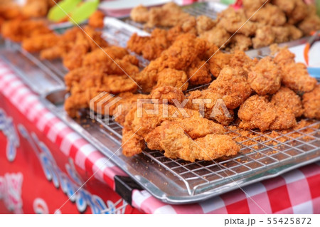 Fried chicken at street food Fried chicken at street food 55425872