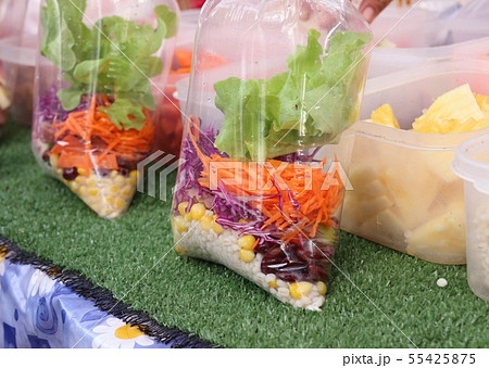 Salad cream at the market 55425875