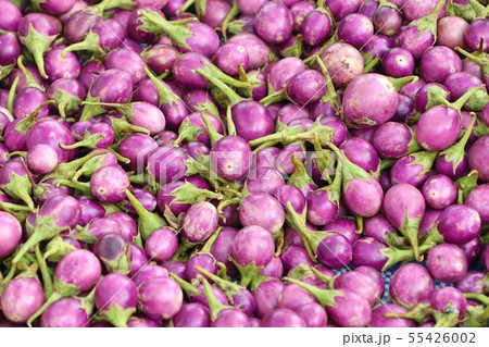 purple eggplant at the market 55426002