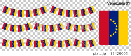 委內瑞拉加蘭國旗矢量數據(彩旗花環) 委內瑞拉加蘭國旗矢量數據(彩旗花環) 55429005