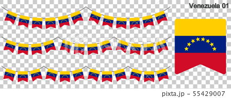 ベネズエラの国旗のガーラーンド ベクターデータ Bunting Garland のイラスト素材