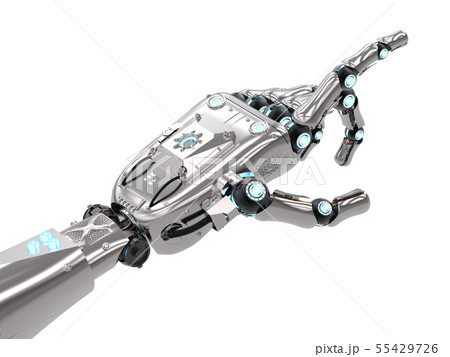 robotic hand pointing 55429726