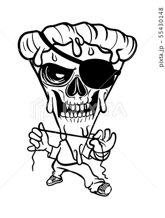 Superhero Pizza Man Vector Illustration Of Superのイラスト素材