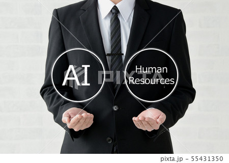 ビジネスイメージ―人工知能か人的資源か ビジネスイメージ―人工知能か人的資源か 55431350