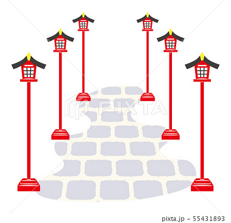 神社_灯篭 55431893