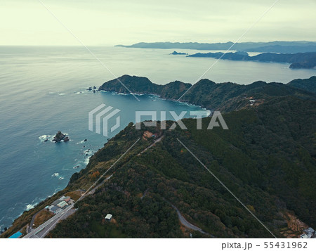 横浪半島の上空から空撮 55431962