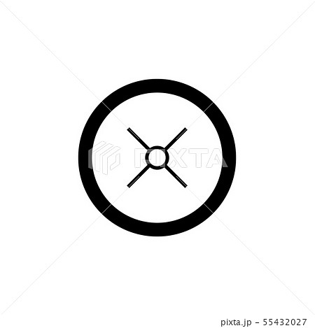 Sniper crosshairs bold icon. Simple gun scope Sniper crosshairs bold icon. Simple gun scope 55432027