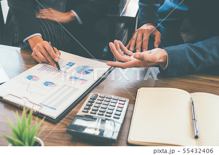 Business concept. Business people discussing the Business concept. Business people discussing the 55432406