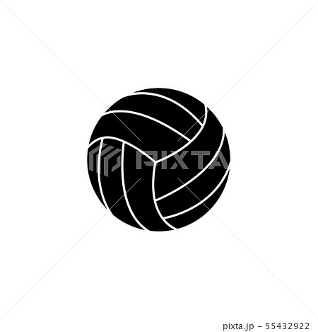 Single ball for volleyball isolated on white... - Stock Illustration  [55432922] - PIXTA