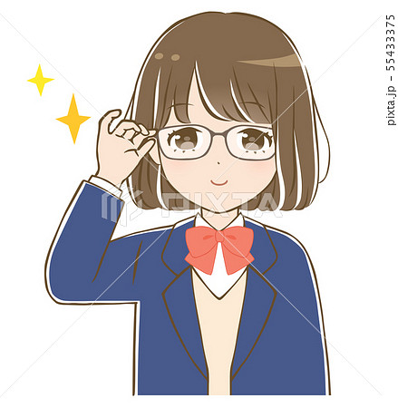 画像 メガネ 女の子 イラスト イラスト画像検索エンジン