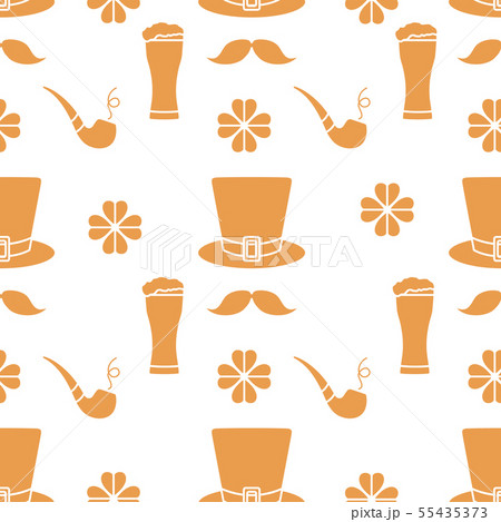 Seamless pattern St. Patrick's Day. Irish vector Seamless pattern St. Patrick's Day. Irish vector 55435373
