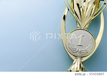 Gold medallion winners trophy for a competition 55435607