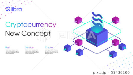 Libra new cryptocurrency web template design Libra new cryptocurrency web template design 55436100