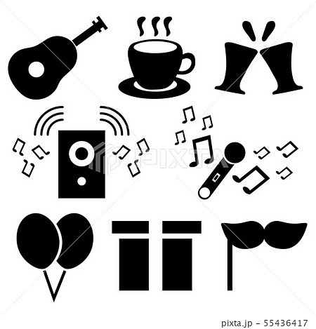 Icons Set of Birthday Party Elements Icons Set of Birthday Party Elements 55436417