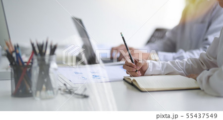 Young professional business team working 55437549