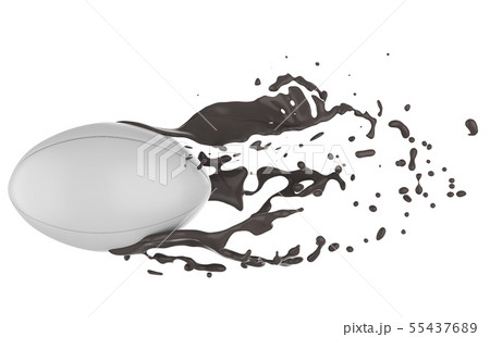 rugby ball in motion rugby ball in motion 55437689